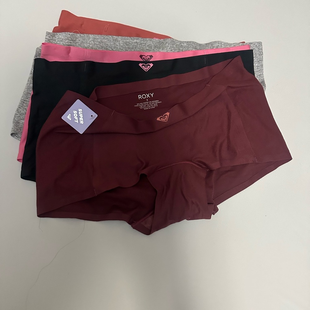 Roxy Women's Underwear Set of 5- Maroon, Pink, Black, Gray and orange 🍊